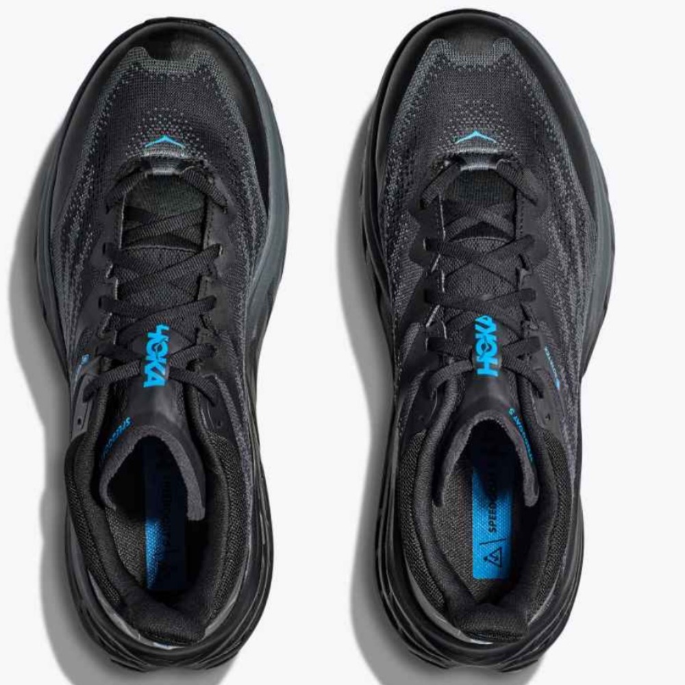 Hoka SPEEDGOAT Black Athletic Shoes with Cushioned Midsole